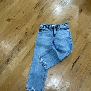 Light Blue Straight Leg Women's Jeans